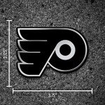 Rico Industries NHL Philadelphia Flyers Chrome Finished Auto Emblem 3D Sticker