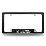 Rico Industries NHL Ottawa Senators Black 12" x 6" Chrome All Over Automotive License Plate Frame for Car/Truck/SUV