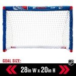 Franklin Sports NHL New York Rangers Mini Hockey Set - Kids Indoor Knee Hockey Goal, Ball, + 2 Mini Stick Combo Set - Youth NHL Team Indoor Toy Sets - Ages 3+