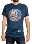 NHL Mens Loose Fit Performance Rashguard Wicking Short Sleeve Shirt (New York Islanders, Large)
