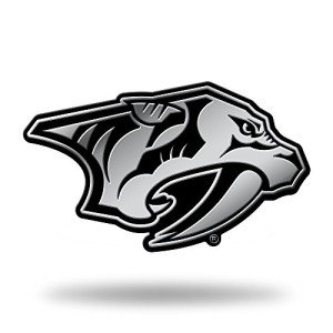 Rico Industries NHL Nashville Predators Chrome Finished Auto Emblem 3D Sticker