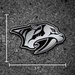 Rico Industries NHL Nashville Predators Chrome Finished Auto Emblem 3D Sticker