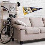 Rico Industries NHL Hockey Nashville Predators Primary 12" x 30" Felt Wall Décor Pennant - Great for Home/Bed Room/Man Cave Décor