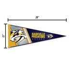 Rico Industries NHL Hockey Nashville Predators Primary 12" x 30" Felt Wall Décor Pennant - Great for Home/Bed Room/Man Cave Décor