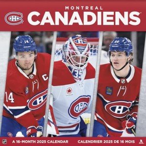 2025 NHL Montreal Canadiens Wall Calendar (Bilingual French) (English and French Edition)