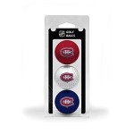 Team Golf NHL Montreal Canadiens 3 Golf Ball Pack Regulation Size Golf Balls, 3 Pack, Full Color Durable Team Imprint