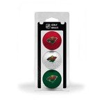 Team Golf NHL Minnesota Wild 3 Golf Ball Pack Regulation Size Golf Balls, 3 Pack, Full Color Durable Team Imprint