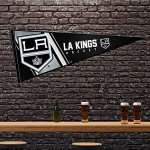 Rico Industries NHL Hockey Los Angeles Kings Primary 12" x 30" Felt Wall Décor Pennant - Great for Home/Bed Room/Man Cave Décor