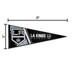 Rico Industries NHL Hockey Los Angeles Kings Primary 12" x 30" Felt Wall Décor Pennant - Great for Home/Bed Room/Man Cave Décor