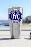 NY Yankee Sticker (4-Different Sizes) New York Vinyl Decal Circle Logo, Baseball Stickers (5 inch)
