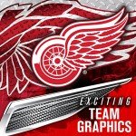 NHL Detroit Red Wings Team Logo Mini Hockey Goalie Mask with Case - Collectible Goalie Mask with Official NHL Logos and Colors