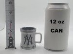 Boelter Brands Licensed MLB Sculpted 2oz SHOT GLASS Mini Mug (New York Yankees Pinstripe)