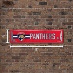 Rico Industries NHL Hockey Florida Panthers Metal Street Sign 4" x 15" Home Décor - Bedroom - Office - Man Cave,Silver