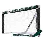 Franklin Sports NHL Dallas Stars Mini Hockey Set - Kids Indoor Knee Hockey Goal, Ball, + 2 Mini Stick Combo Set - Youth NHL Team Indoor Toy Sets - Ages 3+