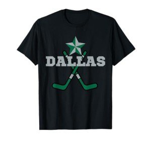 Dallas Sports Ice Hockey Team Athletic Novelty T-Shirt