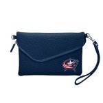Littlearth Columbus Blue Jackets NHL Pebble Fold Over Crossbody Purse