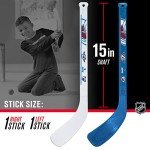 Franklin Sports Colorado Avalanche NHL Mini Hockey Stick Set - NHL Team Knee Hockey Stick and Ball Set - Two Players - Great Toy for Kids