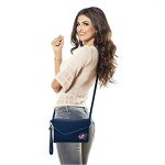 Littlearth Columbus Blue Jackets NHL Pebble Fold Over Crossbody Purse