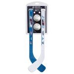 Franklin Sports Colorado Avalanche NHL Mini Hockey Stick Set - NHL Team Knee Hockey Stick and Ball Set - Two Players - Great Toy for Kids