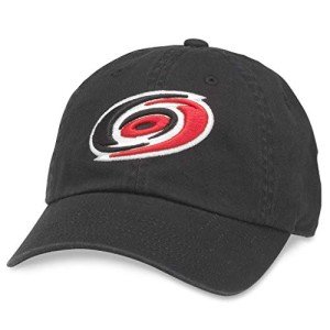 AMERICAN NEEDLE Carolina Hurricanes NHL Dad Hat, Buckle Strap (40742B-CAH)