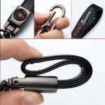 Braves Car Keychain Keyring for Atlanta Braves Baseball Fans,Atlanta Braves Car Accessories Women/Men's Keychains for Cars,Leather Key Ring Lanyard Car Key Fob Holder,Car Key Fob Keyring Replacement