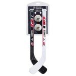 Franklin Sports Carolina Hurricanes NHL Mini Hockey Stick Set - NHL Team Knee Hockey Stick and Ball Set - Two Players - Great Toy for Kids