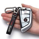 Braves Car Keychain Keyring for Atlanta Braves Baseball Fans,Atlanta Braves Car Accessories Women/Men's Keychains for Cars,Leather Key Ring Lanyard Car Key Fob Holder,Car Key Fob Keyring Replacement