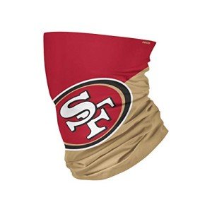FOCO NFL San Francisco 49ers Neck Gaiter, One Size, Big Logo