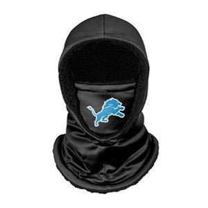FOCO Detroit Lions NFL Black Hooded Gaiter, adult (SVNFGRHDSN)