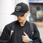 Embroidered City Hat Vintage Washed Denim Football Hats for Men Women, Unisex Adjustable Cotton Fans Baseball Cap