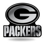 Rico Industries NFL Green Bay Packers Chrome Finished Auto Emblem 3D Sticker