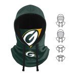 FOCO Green Bay Packers NFL Drawstring Hooded Gaiter
