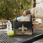 FOCO NFL Unisex Gradient Print Lunch Bag Coolergradient Print Lunch Bag Cooler, New Orleans Saints, Standard