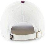 47 Anaheim Ducks Hat Mens Womens Two Tone Clean Up Adjustable Cap, White/Plum
