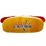 Pets First NHL Washington Capitals HOT Dog Plush Dog, CAT Squeak Toy- Cutest HOT-Dog Snack Plush Toy for Dogs & Cats with Inner Squeaker, Beautiful Hockey Team Name/Logo 8 x 5 x 3 Inches