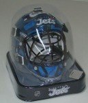 Franklin Sports NHL Winnepeg Jets Mini Hockey Goalie Mask with Case - Collectible Goalie Mask with Official NHL Logos and Colors