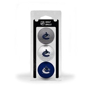 Team Golf NHL Vancouver Canucks 3 Golf Ball Pack Regulation Size Golf Balls, 3 Pack, Full Color Durable Team Imprint