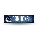 Rico Industries HSN8801 Plastic Street Sign , Vancouver Canucks