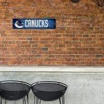 Rico Industries HSN8801 Plastic Street Sign , Vancouver Canucks