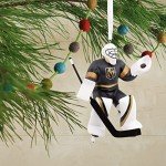 Hallmark NHL Vegas Golden Knights Goalie Christmas Ornament, 0001OSL1879