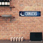 Rico Industries HSN8801 Plastic Street Sign , Vancouver Canucks