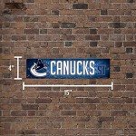 Rico Industries HSN8801 Plastic Street Sign , Vancouver Canucks