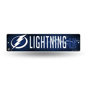 Rico Industries HSN9201 Plastic Street Sign , Tampa Bay Lightning