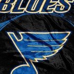 Northwest NHL St. Louis Blues Unisex-Adult Micro Raschel Throw Blanket, 46" x 60", Ice Dash