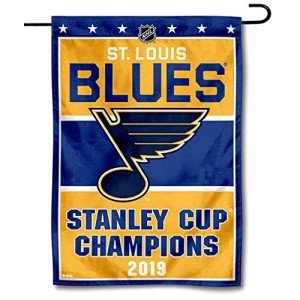 WinCraft St. Louis Blues 2019 Stanley Cup Champions Double Sided Garden Flag