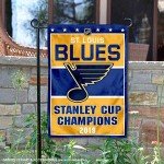 WinCraft St. Louis Blues 2019 Stanley Cup Champions Double Sided Garden Flag
