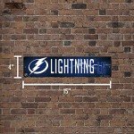 Rico Industries HSN9201 Plastic Street Sign , Tampa Bay Lightning