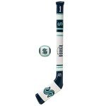 Franklin Sports Seattle Kraken NHL Mini Soft Hockey Stick Set - NHL Team Soft Foam Mini Hockey Stick and Ball Set - Great Toy for Kids Black