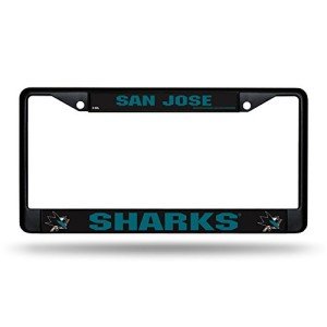 Rico Industries NHL San Jose Sharks Standard Chrome License Plate Frame , 6 x 12.25"