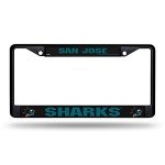 Rico Industries NHL San Jose Sharks Standard Chrome License Plate Frame , 6 x 12.25"
